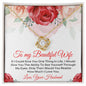 To My Beautiful Wife - Love Knot Necklace