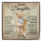 To My Daughter Love Mom - Love Knot Necklace