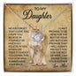 To My Daughter Love Mom Love Knot Necklace