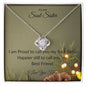 To My Soul Sister - Love Knot Necklace