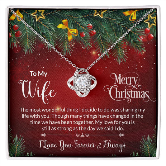 To My Wife - Love Knot Necklace