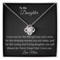 To My Daughter - Love Knot Necklace