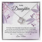 To My Daughter - Love Knot Necklace