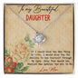 To My Beautiful Daughter - Love Knot Necklace