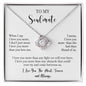 To My Soulmate - Love Knot Necklace