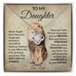 To My Daughter Love Dad Love Knot Necklace