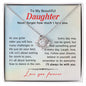 To My Beautiful Daughter - Love Knot Necklace
