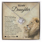 To My Daughter - Love Knot Necklace