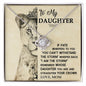To My Daughter Love Mom Love Knot Necklace