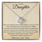 To My Daughter - Love Knot Necklace