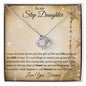 To My Step Daughter Love Knot Necklace