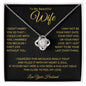 To My Beautiful Wife Love Knot Necklace
