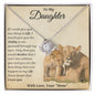 To My Daughter - Love Knot Necklace