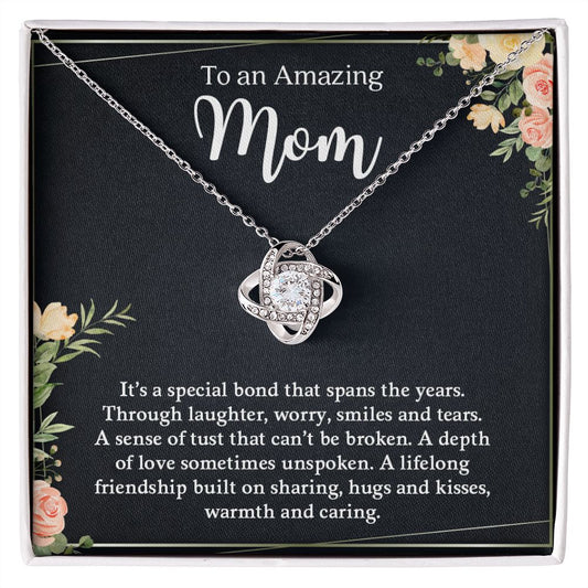 To An Amazing Mom - Love Knot Necklace