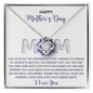 Happy Mother's Day I Love You Love Knot Necklace