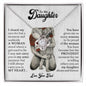 To My Daughter - Love Knot Necklace