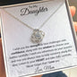 To My Daughter - Love Knot Necklace