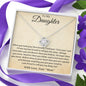 To My Daughter - Love Knot Necklace