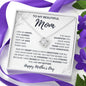 To My Beautiful Mom Love Knot Necklace