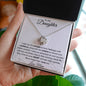 To My Daughter - Love Knot Necklace