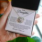 To My Daughter Love Mum Love Knot Necklace