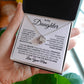 To My Daughter Love Mom Love Knot Necklace