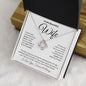 To My Beautiful Wife - Love Knot Necklace