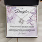 To My Daughter - Love Knot Necklace