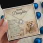 To My Daughter Love Mom Love Knot Necklace