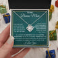 To My Bonus Mom I Love You Love Knot Necklace