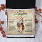 To My Daughter Love Dad Love Knot Necklace