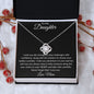 To My Daughter - Love Knot Necklace