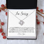 I'M SORRY LOVE KNOT NECKLACE