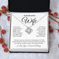 To My Beautiful Wife - Love Knot Necklace