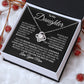 To My Daughter Love Mom Love Knot Necklace