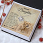 To My Daughter Love Mom Love Knot Necklace