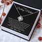 To My Darling Mother Love Knot Necklace