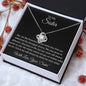 To My Sister - Love Knot Necklace