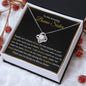 To My Amazing Bonus Sister - Love Knot Necklace