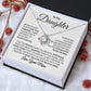 To My Daughter Love Mom Love Knot Necklace