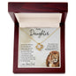 To My Daughter Love Dad Love Knot Necklace