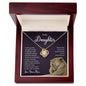 To My Daughter Love Mom Love Knot Necklace