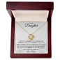 To My Daughter - Love Knot Necklace