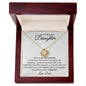 To My Beautiful Daughter - Love Knot Necklace