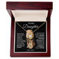 To My Daughter Love Dad Love Knot Necklace