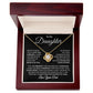 To My Daughter Love Your Dad Love Knot Necklace