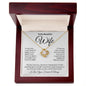 To My Beautiful Wife - Love Knot Necklace