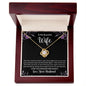 To My Beautiful Wife - Love Knot Necklace
