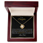 To My Daughter - Love Knot Necklace
