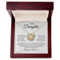 To My Daughter Love Mum Love Knot Necklace